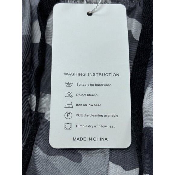 Sucrefas Womens Camouflage Shorts XL Gray & White Polyester/Cotton - Picture 5 of 9